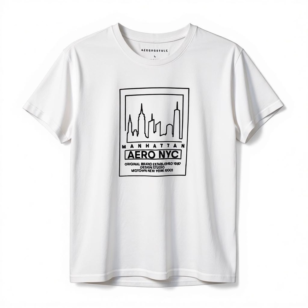 AEROPOSTALE | Women’s White AERO MANHATTAN NYC Shirt Size Large